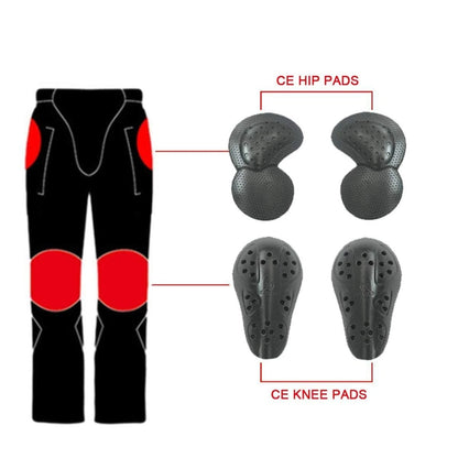 Durable Motorcycle Jeans with Armor Pads for Men & Women (Blue, XL)