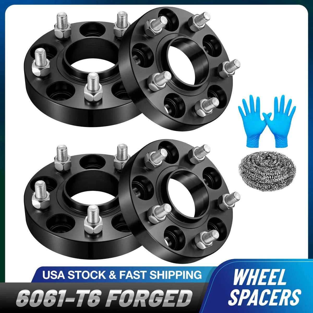 Set of 4 Hubcentric Wheel Spacers 25mm for Honda Acura