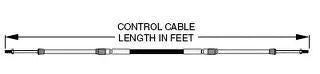 Control Cable 14' Morse 33 for Yamaha, Suzuki, Honda, Tohatsu, Chrysler (Fits Multiple Models)