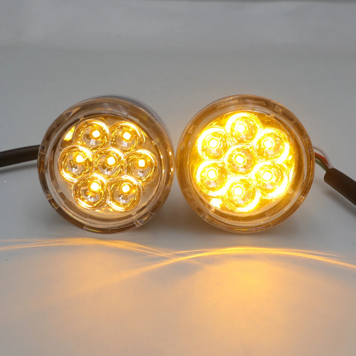 Clear Front Run Brake Turn Signal Light Indicator for Harley Sportster (1992–2023)