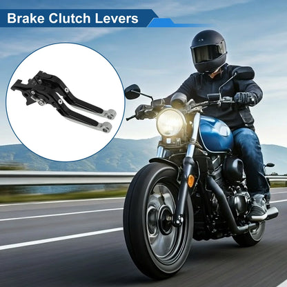 Short Long Brake Clutch Levers for Honda Rebel CMX 500 300 (2017–2021) Black Titanium