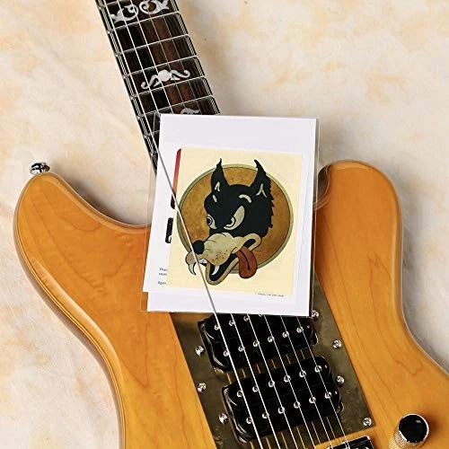 Inlay Sticker for Guitars & Bass - Jerry Garcia Wolf (Multi-colored)