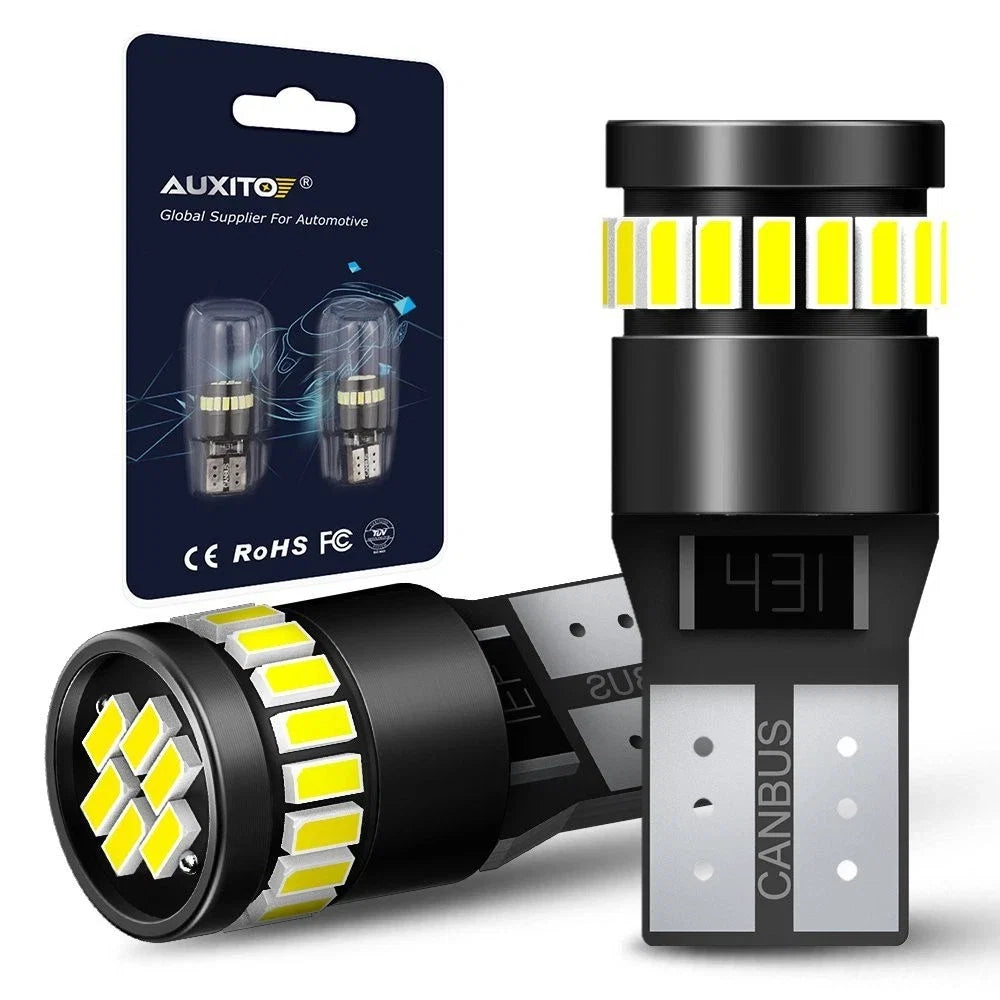 2X T10 194 CANBUS LED License Plate Light Bulbs for