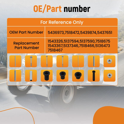 Complete Bushing Kit for Polaris Sportsman 850 1000 Scrambler (2010–2019) 7518472