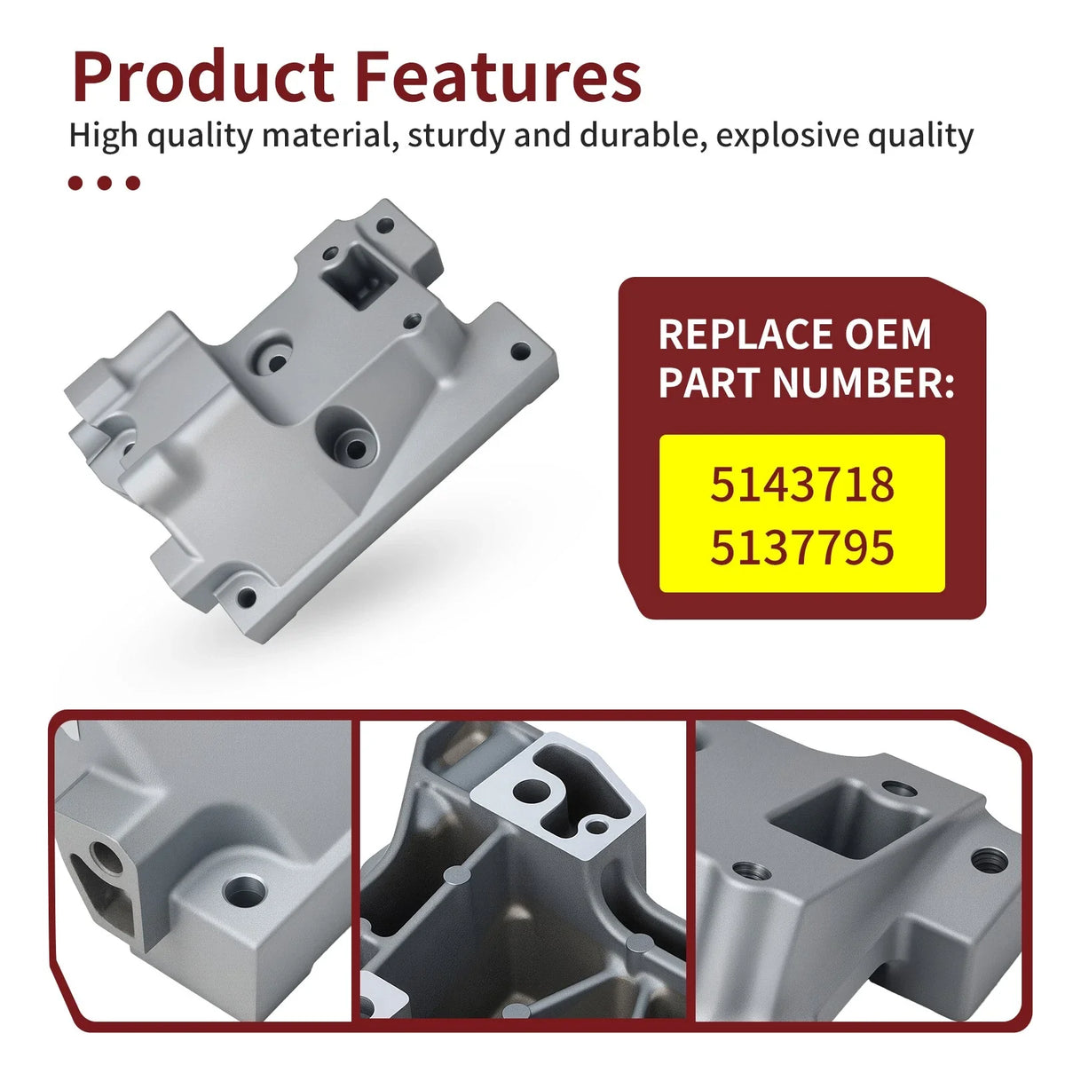 Transmission Joint Bracket for Polaris RZR 4 900 EPS (2014–2018) 5137795 5143718
