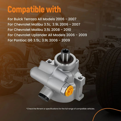 Power Steering Pump for Chevrolet Malibu Pontiac G6 Saturn 3.5L (2008–2010) 10319393