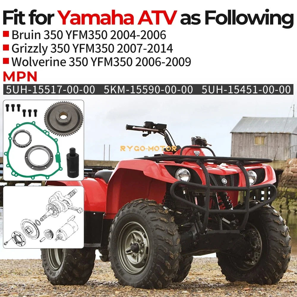 Starter Clutch Kit for Yamaha Bruin 350 YFM350 (2004–2006)