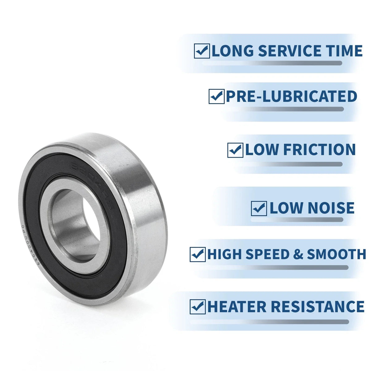 6204DDU Deep Groove Ball Bearing for Scooter Skateboard Wheel (P0)