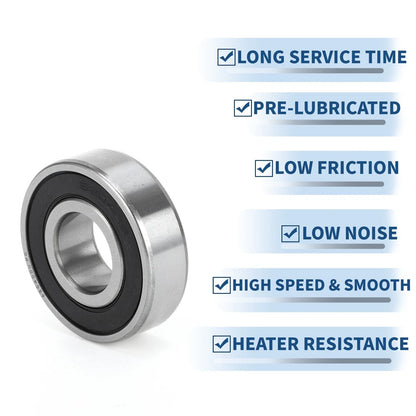 6204DDU Deep Groove Ball Bearing for Scooter Skateboard Wheel (P0)