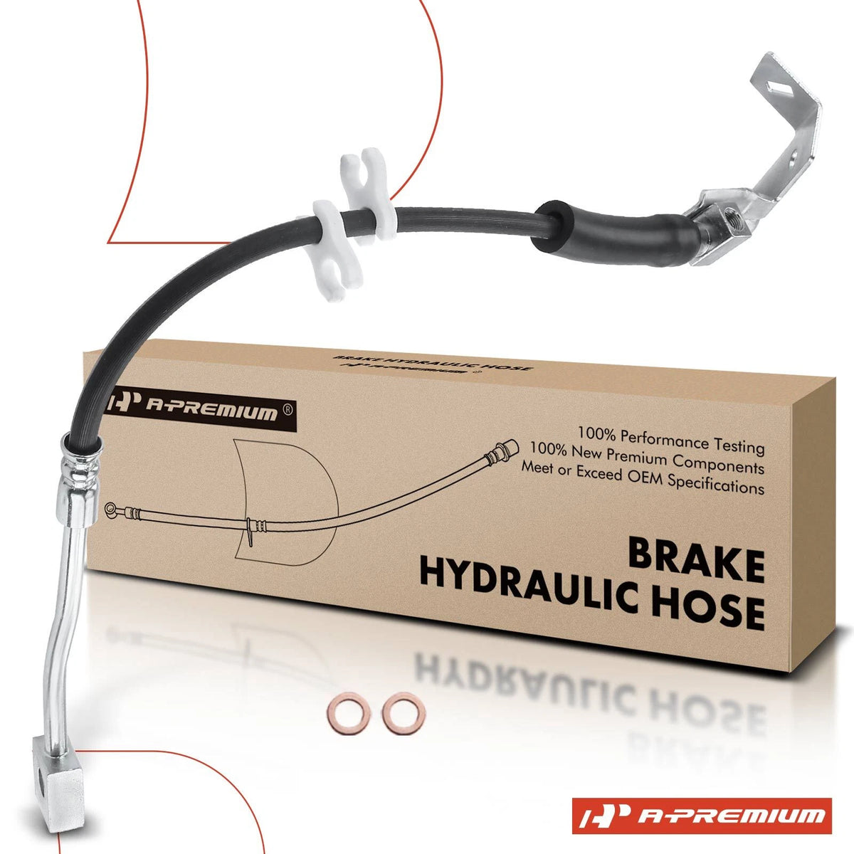 Front Right Brake Hydraulic Hose for Dodge Ram 1500 (2005) 5290564AB, 2205870