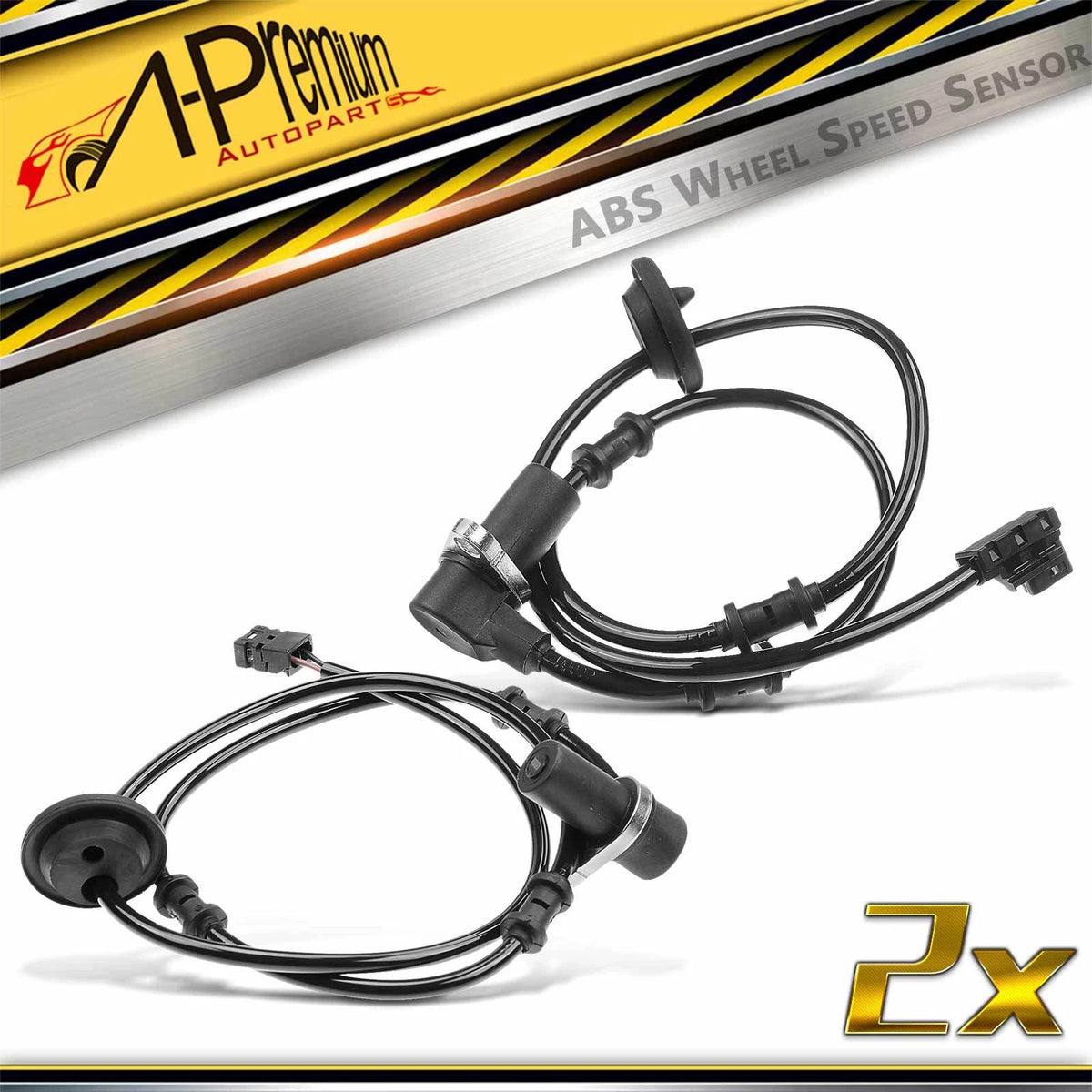 2X Rear ABS Wheel Speed Sensor for Mercedes-Benz E300 E320 E420 E430 (V30720139, A2105400617, 2105400617, ALS371, SS20055, ALS375)