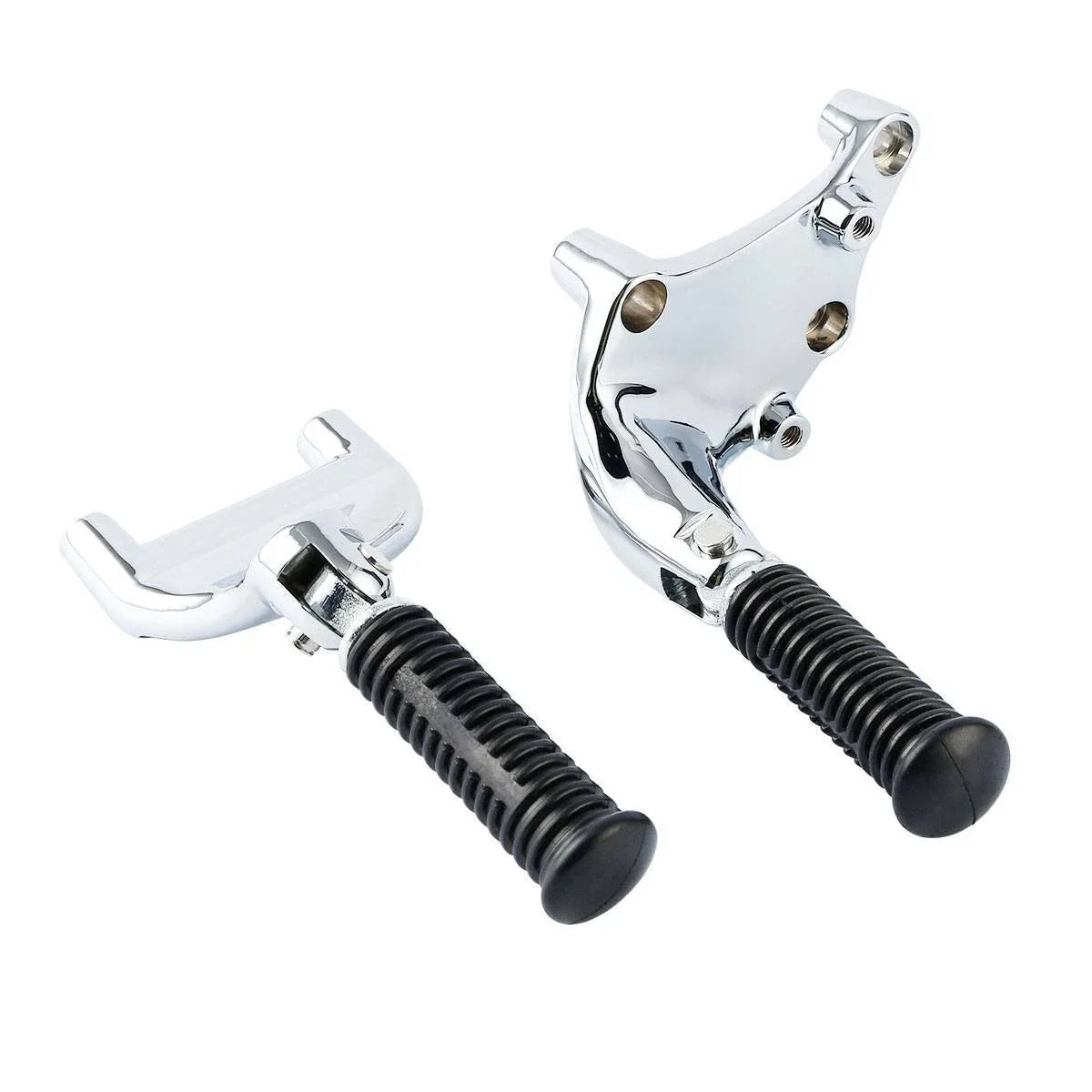 Chrome Passenger Footpegs for Harley Sportster Iron883 1200 (2014–2022)