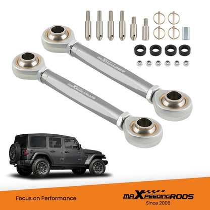 Front Sway Bar Links Disconnect for Jeep Wrangler JK JKU 2007–2021 (2.5–6" Lift)