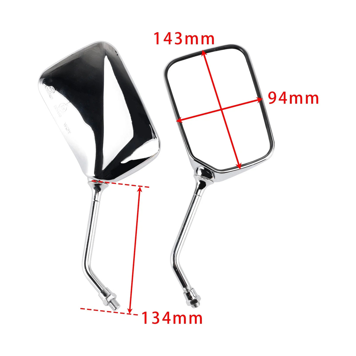 Mirror Set Left & Right for Honda CA125 Rebel VT125C Shadow (1995–2009)