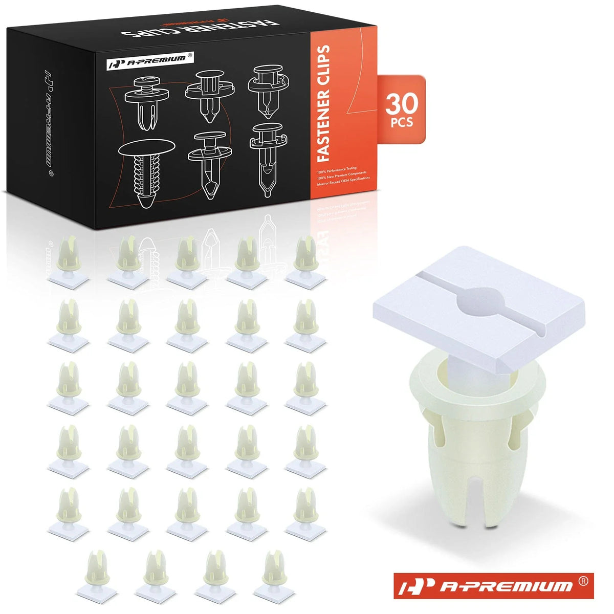 30Pcs Nylon Weatherstrip Trim Clips for Mercedes-Benz