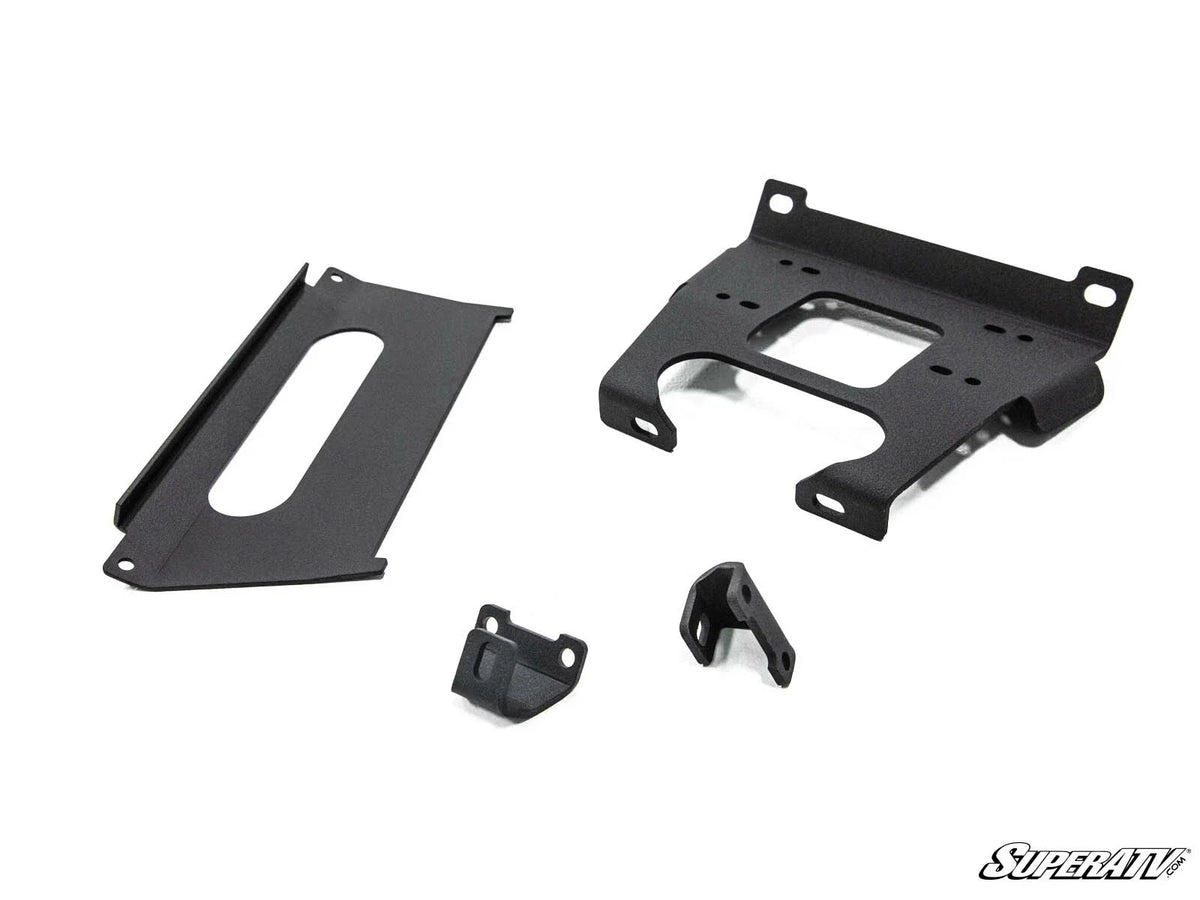 SuperATV 4500 lb Winch & Mount for Polaris RZR XP Turbo / Turbo 4 (2017-2018)