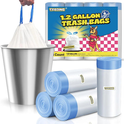 1.2 Gallon Mini Trash Bags Drawstring - 120 Count