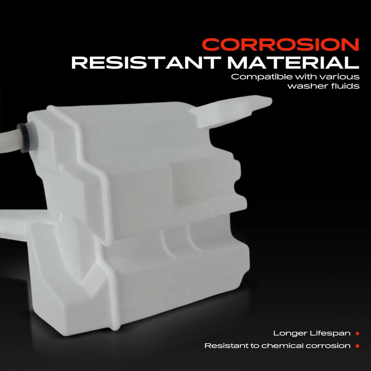 Windshield Washer Reservoir w/ Cap & Pump for Nissan Versa (2007–2011) 28910EL400PFM, NI1288124