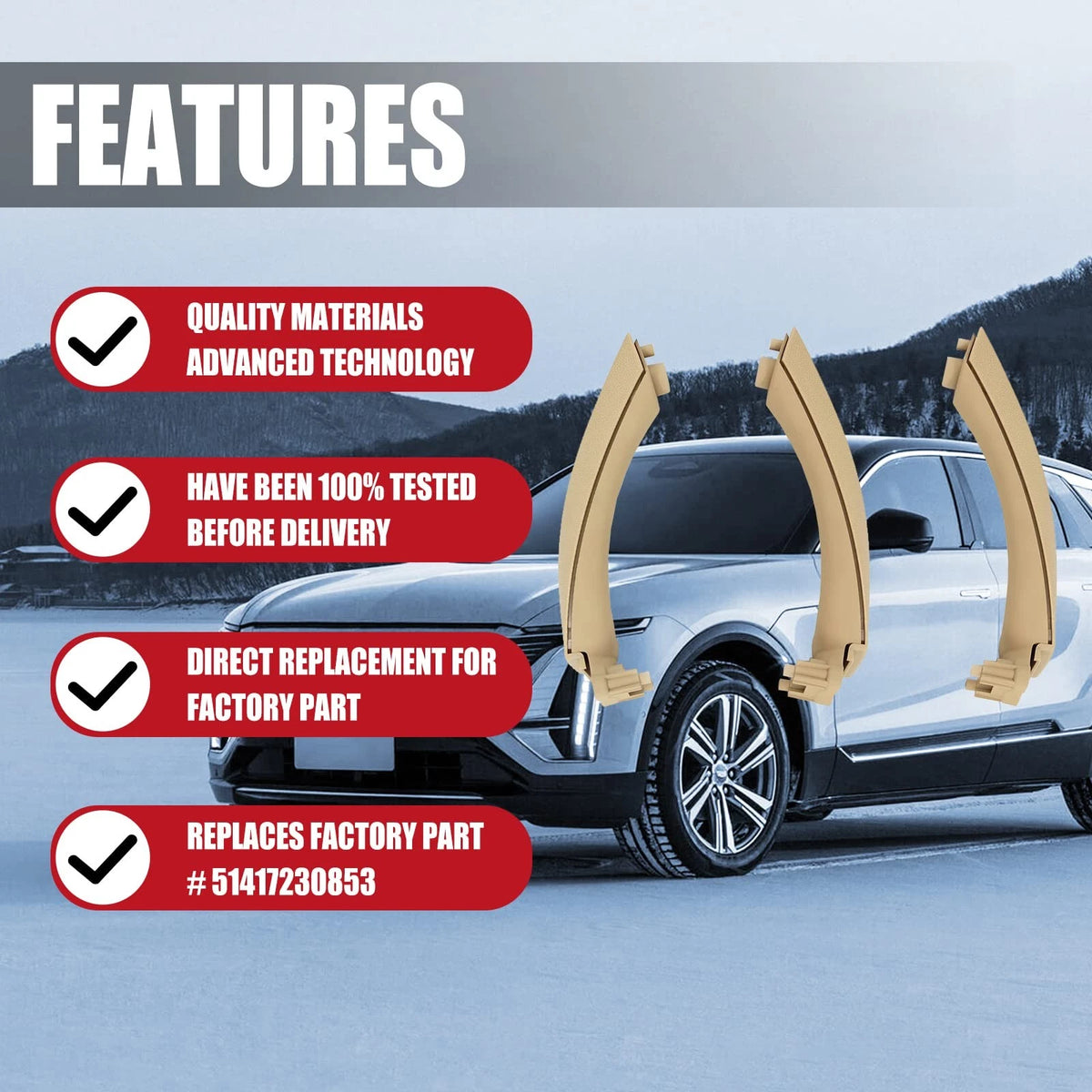 Inner and Outer Door Panel Set for - Beige