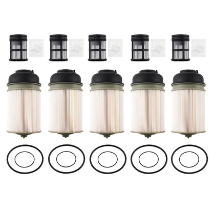 Set of 5 Fuel Filters for Detroit Diesel DD13/DD15/DD16 (2014–Present)