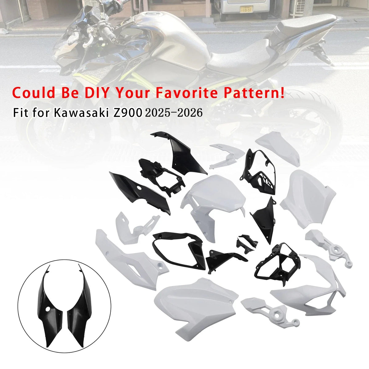 Bodywork Fairing Injection for Kawasaki Z900 (2025–2026)