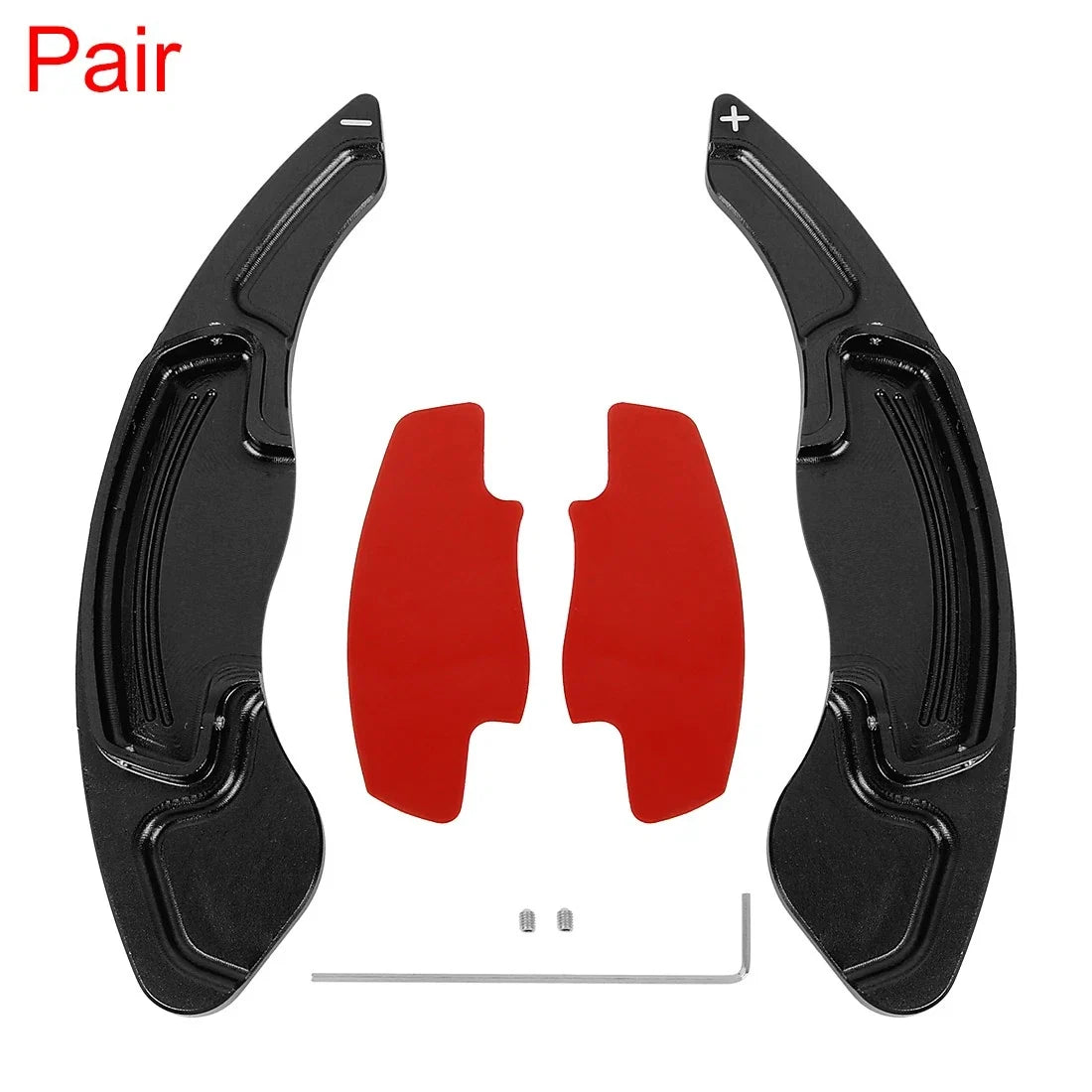 Pair Aluminum Alloy Black Shift Paddle for Honda Accord Civic (2016–2023)