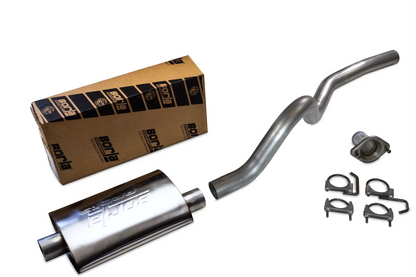 2.5" Aluminized Exhaust Kit for Jeep Wrangler TJ (2001–2006) - Borla Muffler