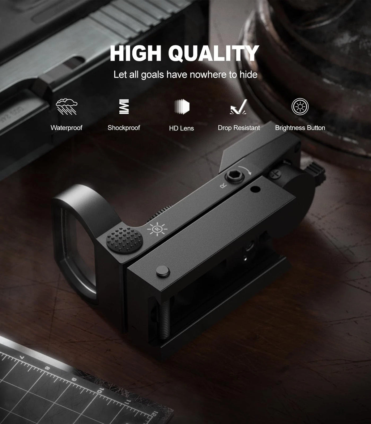 Feyachi Reflex Sight for Universal Fit (Adjustable Red Green Dot)
