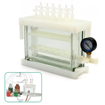 12 Position Solid Phase Extraction Vacuum Manifold Chamber for Lab Testing