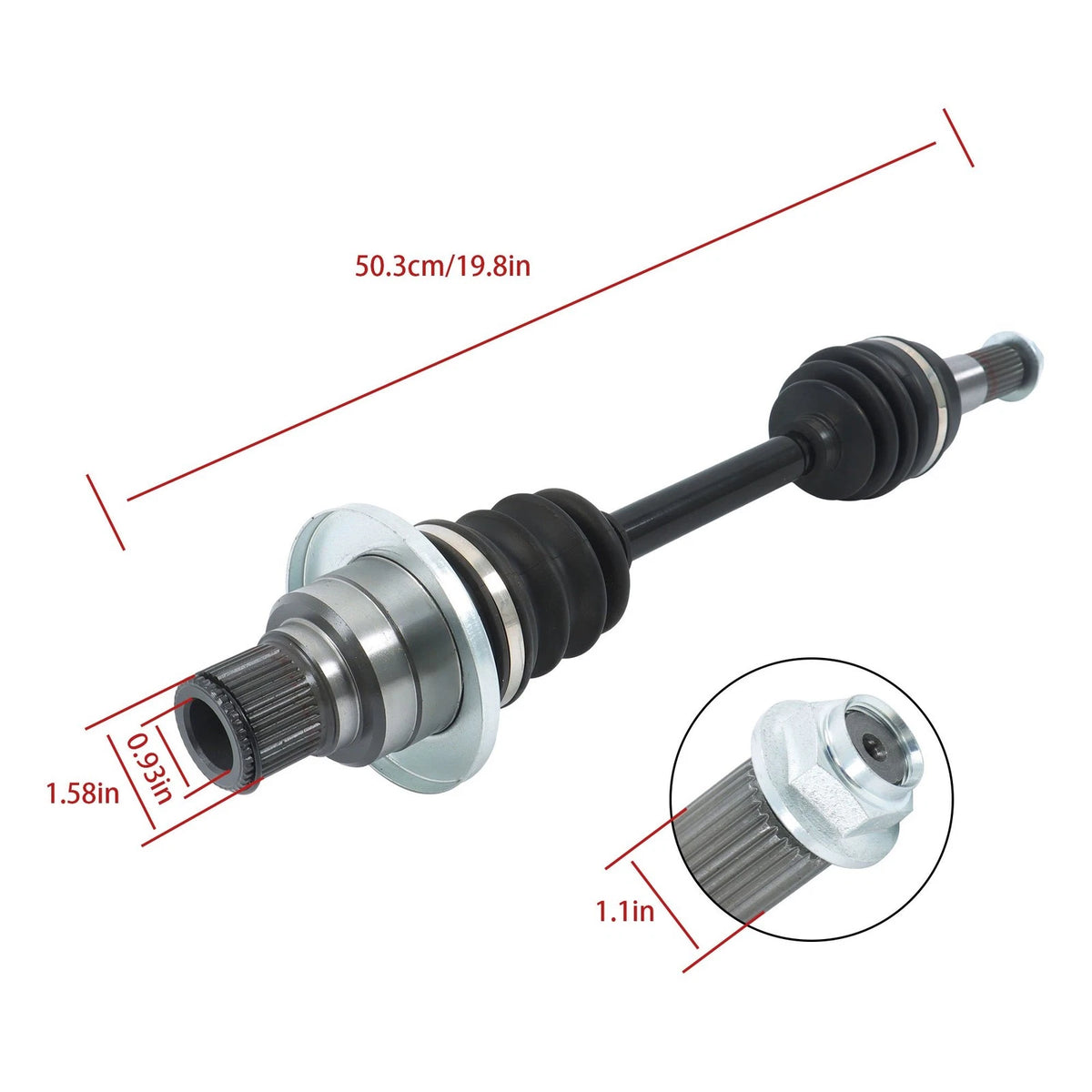 Rear Right CV Axle Drive Shaft for Yamaha Grizzly 660 (2003–2008)