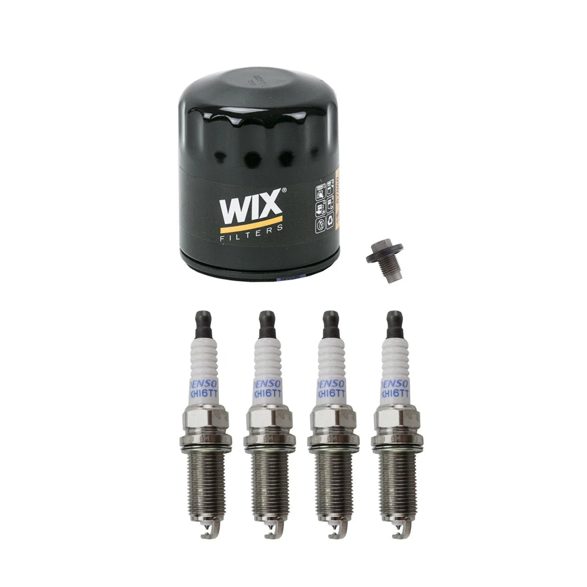 Wix Engine Oil Filter & Denso Spark Plugs Set for Chrysler 200 Dodge Dart (2011–2016)