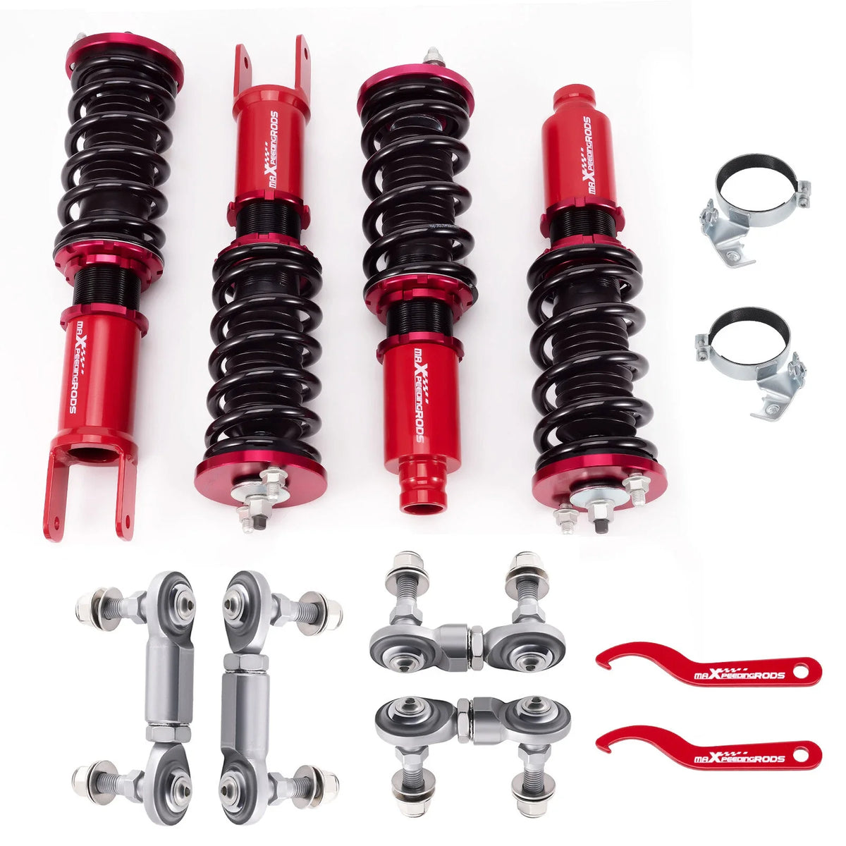 Adjustable Coilovers Suspension Kit & Sway Bar Links for Honda Civic (1996–2000)