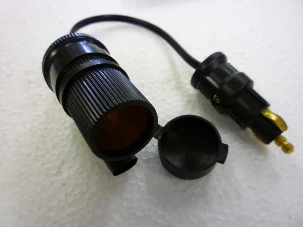 Hella Style DIN Cig Plug Socket Adaptor for BMW Triumph Motorcycles (28932)