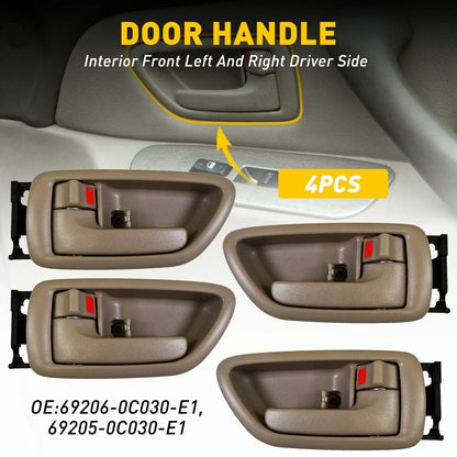 Set of 4 Door Interior Handles for 01-07 Toyota Tundra Sequoia Left & Right