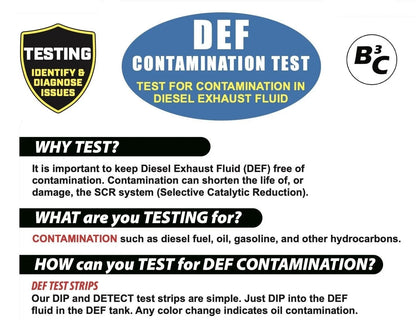 Pack of 100 Diesel Exhaust Fluid Contamination Test Strips