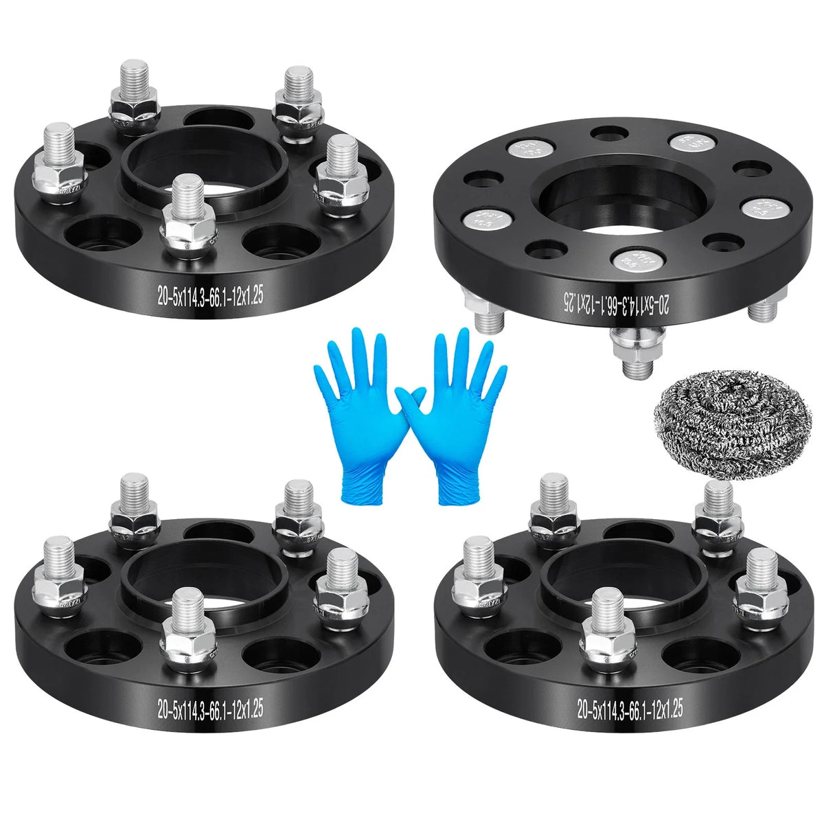20mm Hub Centric Wheel Spacers for Infiniti G35 (2003–2008) M12x1.25 (4)