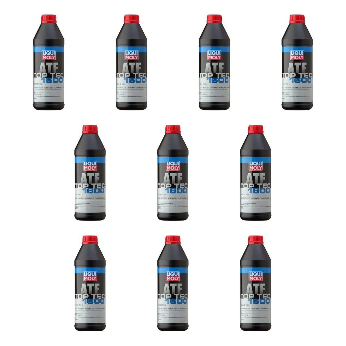 Set of 10 Liqui Moly Top Tec ATF 1600 Automatic Transmission Fluid (10L)