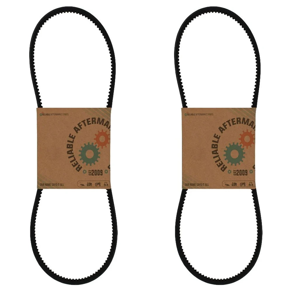 Set of 2 Fan Belts for Allis Chalmers AC Tractor Model D17 (1960–1967)