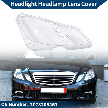 1 Pc Headlight Lens Cover for Mercedes-Benz E350 (2009–2016) No. 2078205461