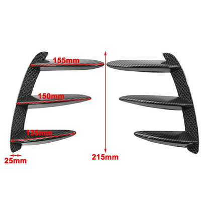 Rear Bumper Spoiler Canard Air Vent for Mercedes Benz W176 A200 A250 A45