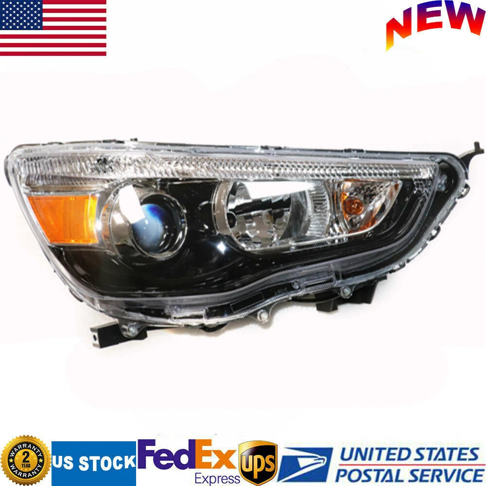 Right Passenger Side Headlight for Mitsubishi Outlander Sport (2011–2019) 8301C224, MI2503160