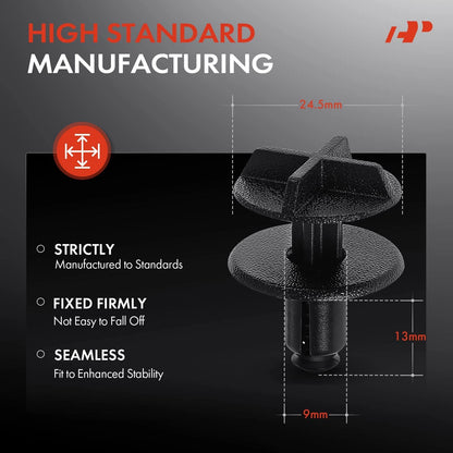 50x Nylon Sight Shield & Trim Retainer for Cadillac (LR024316, 10382313, 21176)