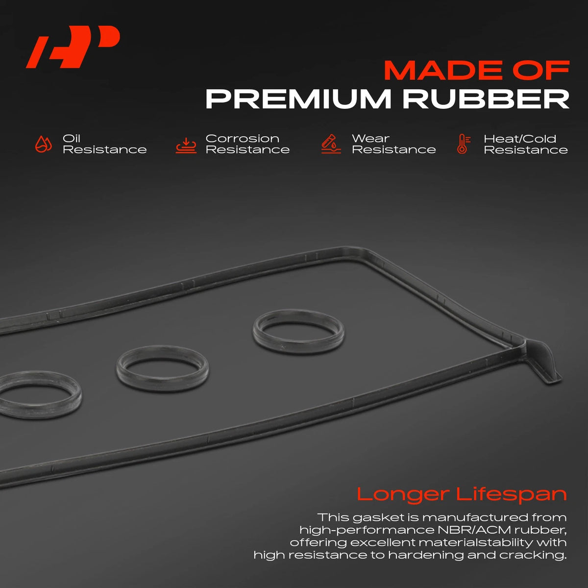 Set of 2 Engine Valve Cover Gasket for Mercedes-Benz E300 (1995–1999) VS50858R