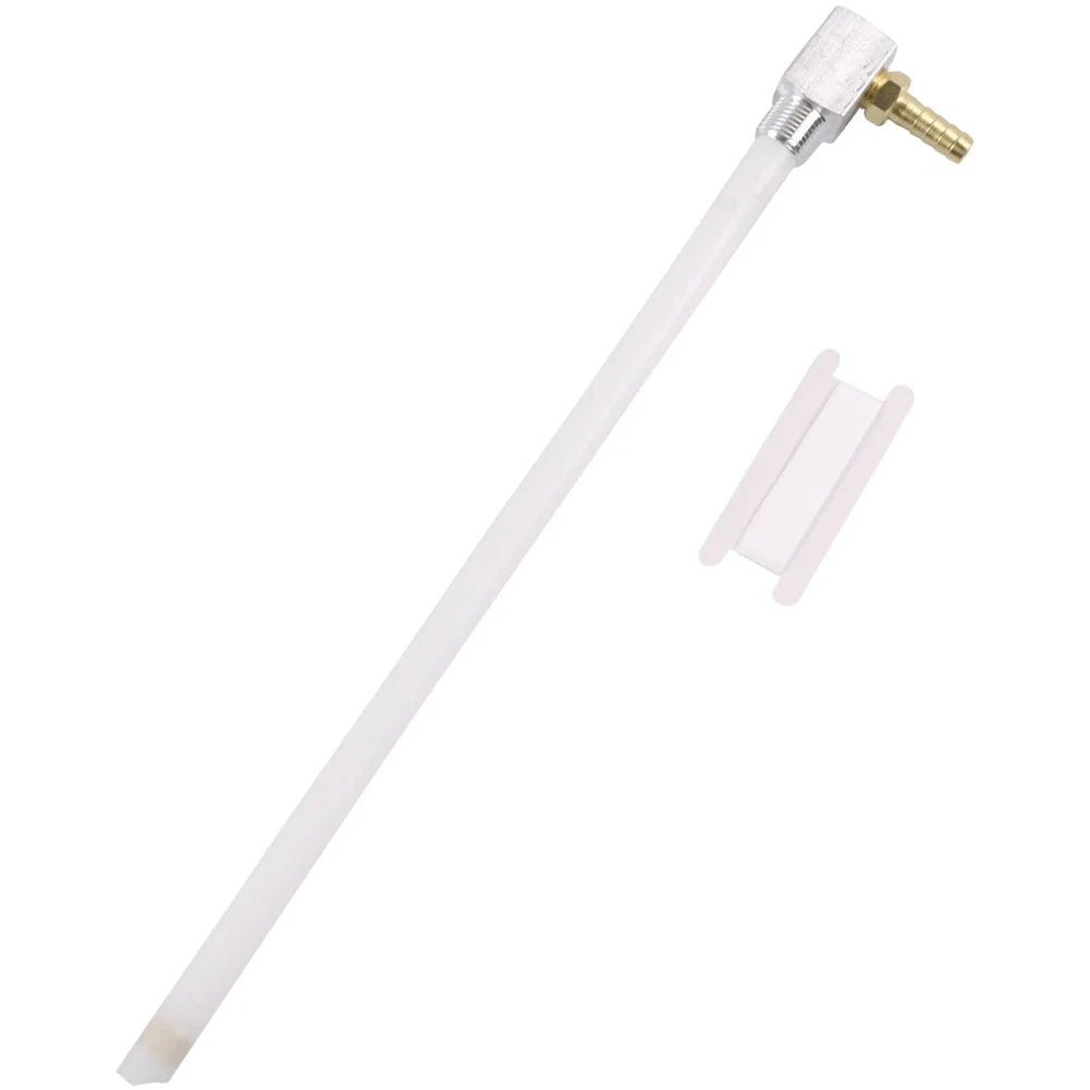 Fuel Extraction Tube for Boat (12 Inch, Brass, Filtered, Threaded Ends)