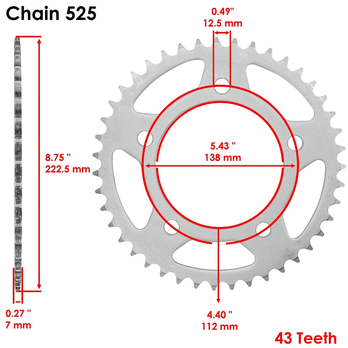 Drive Chain & Sprockets Kit for Honda CBR900RR (1996–1999) EG1005FS100XO