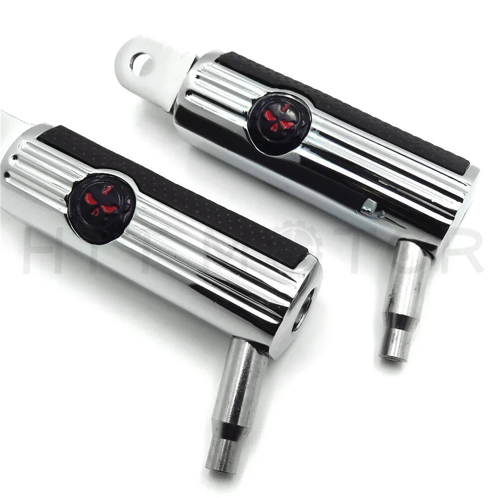 Skull Footpegs for Honda Stateline Shadow VLX VTX1300C VTX1800C VTX1800F (2010–2015)