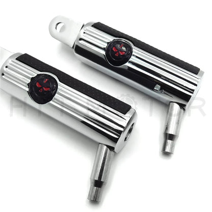 Skull Footpegs for Honda Stateline Shadow VLX VTX1300C VTX1800C VTX1800F (2010–2015)