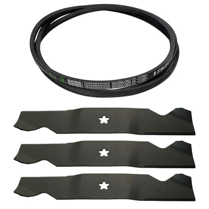 3 Blades & Drive Belt Kit 54" for 532187256 532187255 532187254 187292