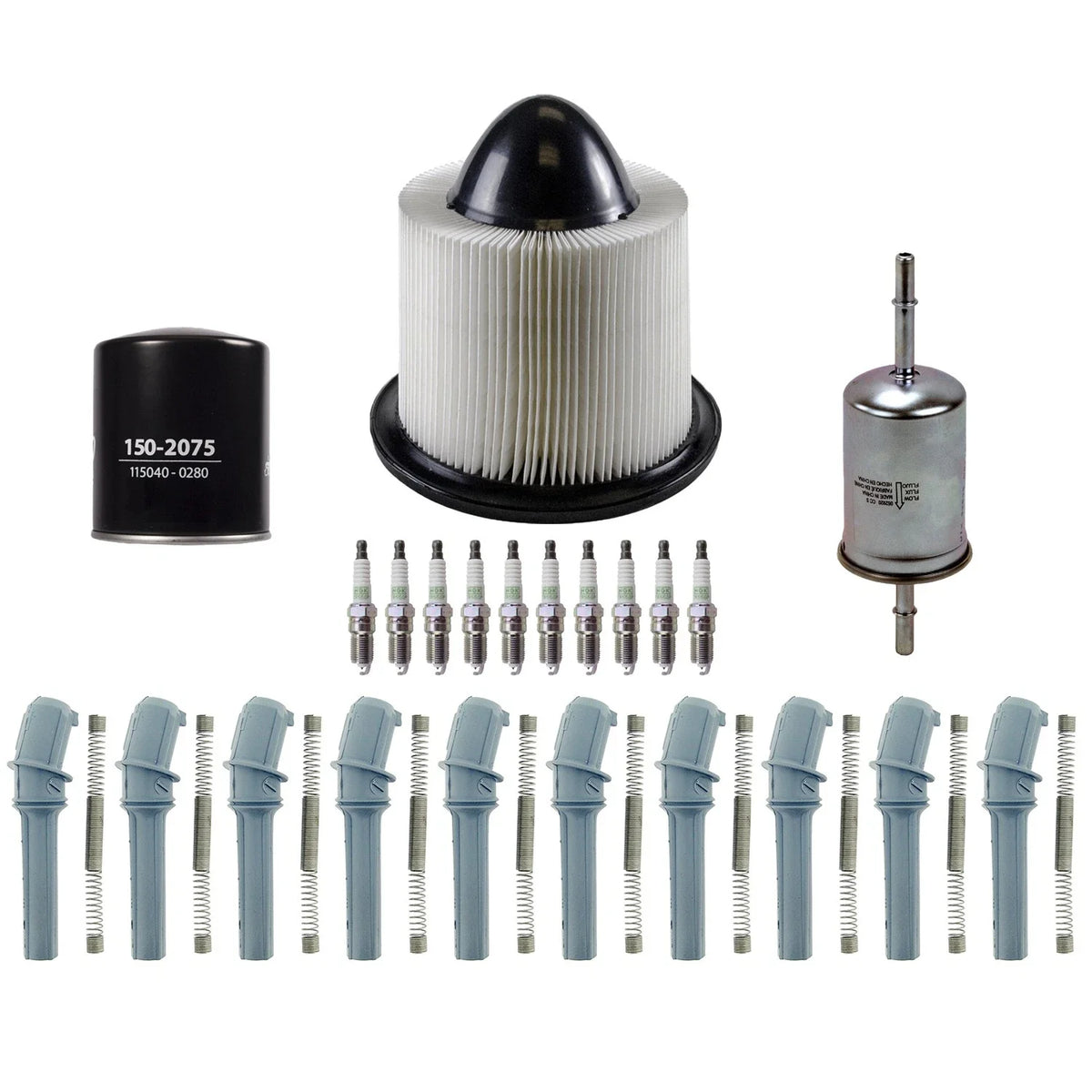 Tune Up Kit with 10 NGK Spark Plugs & Boots for E-Series F-Series (6.8 V10)