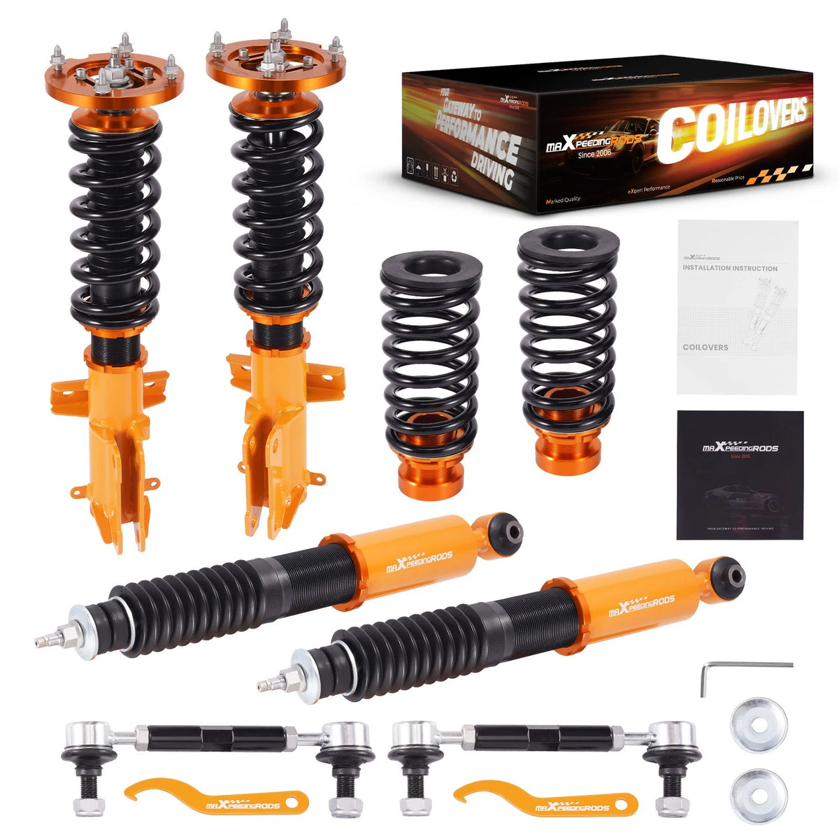 24 Level Damper Coilovers Shocks Kit for Ford Mustang S-197 (2005–2014)